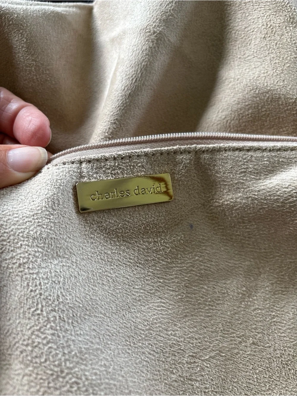 EUC Chocolate Brown Genuine Leather Hobo Shoulder Bag, Charles David Marselles